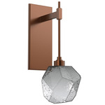 Gem Tempo Wall Sconce - Burnished Bronze / Smoke