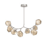 Gem Modern Branch Chandelier - Beige Silver / Bronze