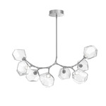 Gem Modern Branch Chandelier - Classic Silver / Clear