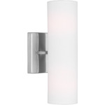 Capalino Wall Sconce - Brushed Steel / White Linen