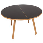 Primum Table - Lacquered Oak / Black Linoleum