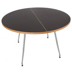 Primum Table - Stainless Steel / Black Linoleum