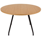 Primum Table - Black Steel / Oak Veneer