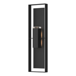 Shadow Box Tall Outdoor Wall Sconce - Coastal Black / Coastal Black