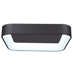 Lazio Square Ceiling Flush Light - Black