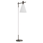 Vanua Floor Lamp - English Bronze / Opal