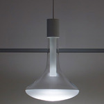 Cathode 2 Pendant - Matte White / Clear / Frost