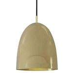 Roya Dome Pendant - Antique Brass