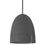 Roya Dome Pendant - Gunmetal