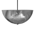 Najma Dome Pendant - Brushed Nickel Silver