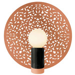 Riad Disc Table Lamp - Copper / Black Marble