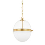 Donnell Pendant - Aged Brass / Clear/ Opal