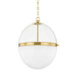 Donnell Pendant - Aged Brass / Clear/ Opal