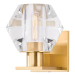 Cooperstown Wall Light - Aged Brass / Clear