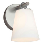 Alpino Wall Sconce - Brushed Nickel / Opal