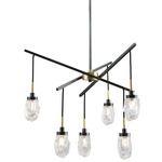 Avola Chandelier - Bernhard Bronze / Clear