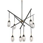 Avola Chandelier - Bernhard Bronze / Clear