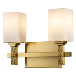 Jack Bathroom Vanity Light - Aged Brass / Opal