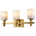 Jack Bathroom Vanity Light - Aged Brass / Opal