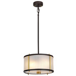 Corona Convertible Pendant - Bronze / Frosted