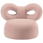 Ribbon Lounge Chair - Gentle Velvet Pink