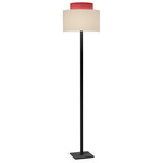 Venus Floor Lamp - Black / Felt Fire Red