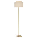 Venus Floor Lamp - Brass / Felt Eggshell