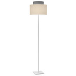 Venus Floor Lamp - White / Felt Grey