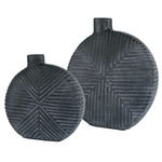 Viewpoint Vase Set of 2 - Aged Black
