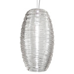 Damasco LED Pendant - Satin Nickel / Crystal