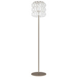 Ecos Floor Lamp - Matte Bronze / White