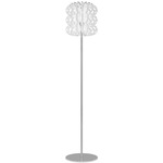 Ecos Floor Lamp - Chrome / White