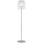 Ecos Floor Lamp - Chrome / Clear