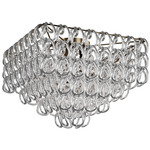 Giogali Square Ceiling Light - Matte Bronze / Silver