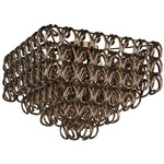 Giogali Square Ceiling Light - Matte Bronze / Bronze