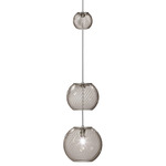 Oto Pearl Pendant - Nickel / Smoke