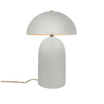 Kava Tall Table Lamp - Matte White / Champagne Gold