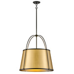 Clarke Pendant - Brass / Black