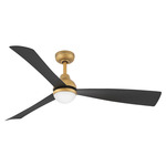 Una Smart Ceiling Fan with Light - Heritage Brass / Matte Black