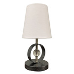 Bryson B210 Accent Lamp - Satin Nickel / Supreme Silver / White Linen