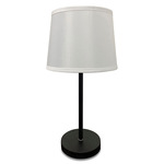 Sawyer Table Lamp - Black / White Linen