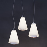 Shuttle Pendant - Matte White / Opal White