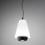 Shuttle Pendant - Matte Black / Opal White