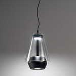 Shuttle Pendant - Matte Black / Clear