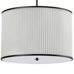 Prudy Pendant - Matte Black / White