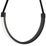 Regan Pendant - Matte Black / White