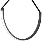 Regan Pendant - Matte Black / White