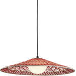 Nans S/55 Outdoor Pendant - Graphite Brown / Red