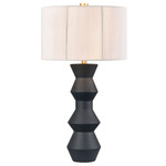 Belen Table Lamp - Navy Blue / White