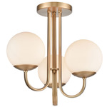 Caroline Ceiling Light - Brushed Gold / Opal